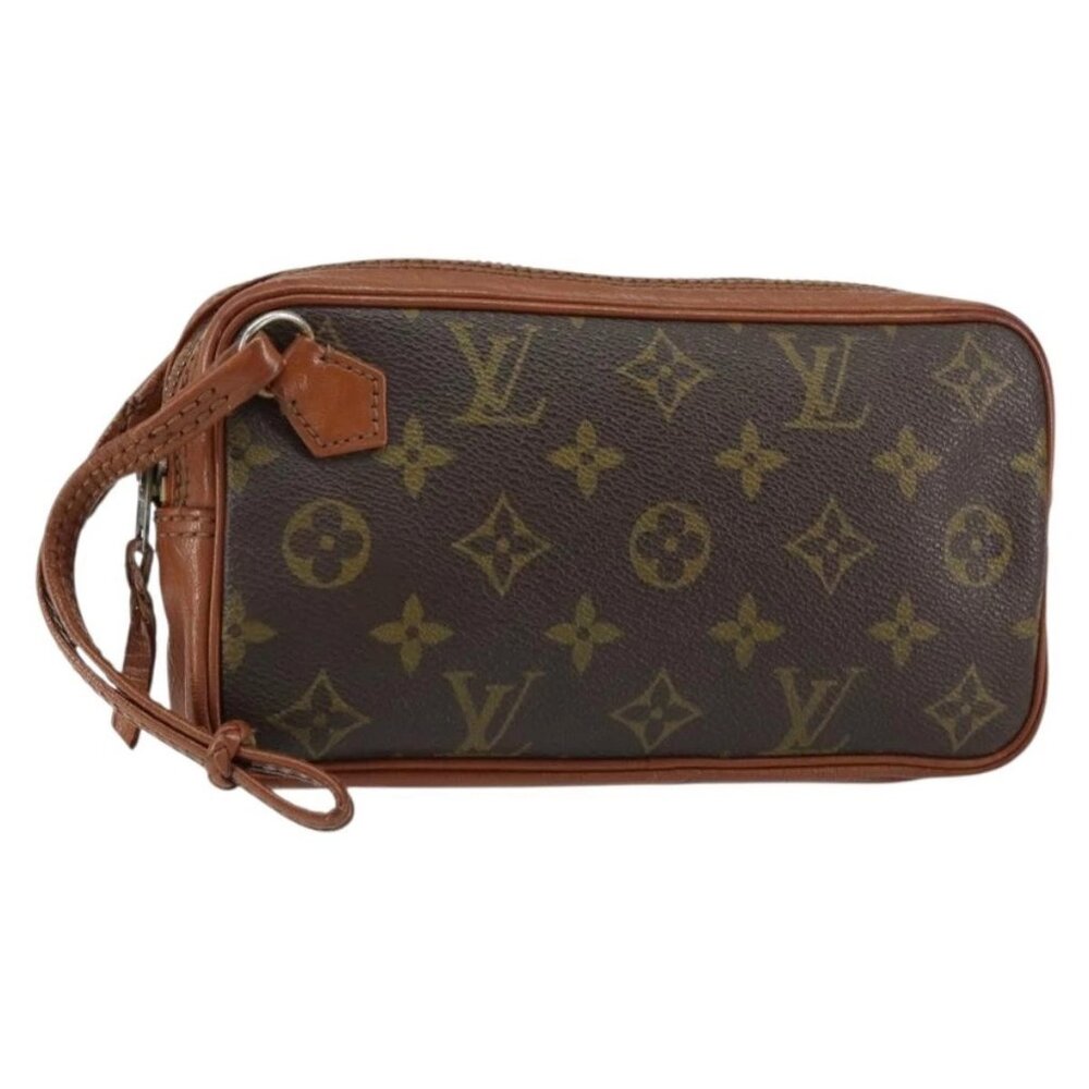 LOUIS VUITTON Monogram Pochette Sports Clutch Bag N0.183 LV Auth ka228 - Picture 1 of 16